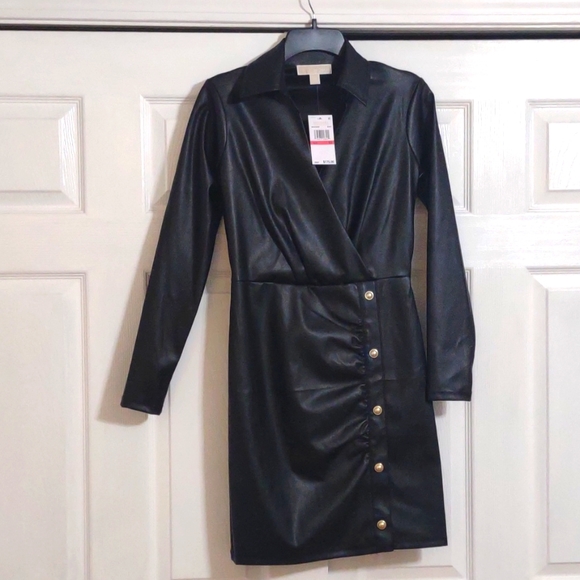 MICHAEL Michael Kors Dresses & Skirts - Michael kors luxe faux leather dress.